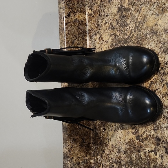 RALPH LAUREN Black booties with R.L.B stossel zipper closure genuine leather - Picture 3 of 8